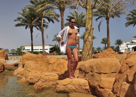 This is my beloved girlfriend posing in Egypt. Image 1