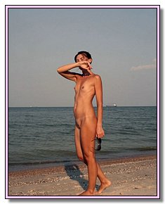 taking various teenage girls takes off  their panties on the nude beach
