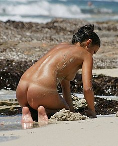 naked on beach